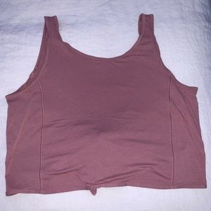 lululemon tie back tank top